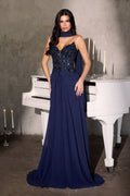 Dress gown a sweetheart illusion neckline paired with a beaded-4