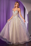 Crystal Embellished A-Line Tulle Dress-1