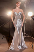 Satin Fitted Dress-4