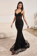 Embellished Fitted Gown-0