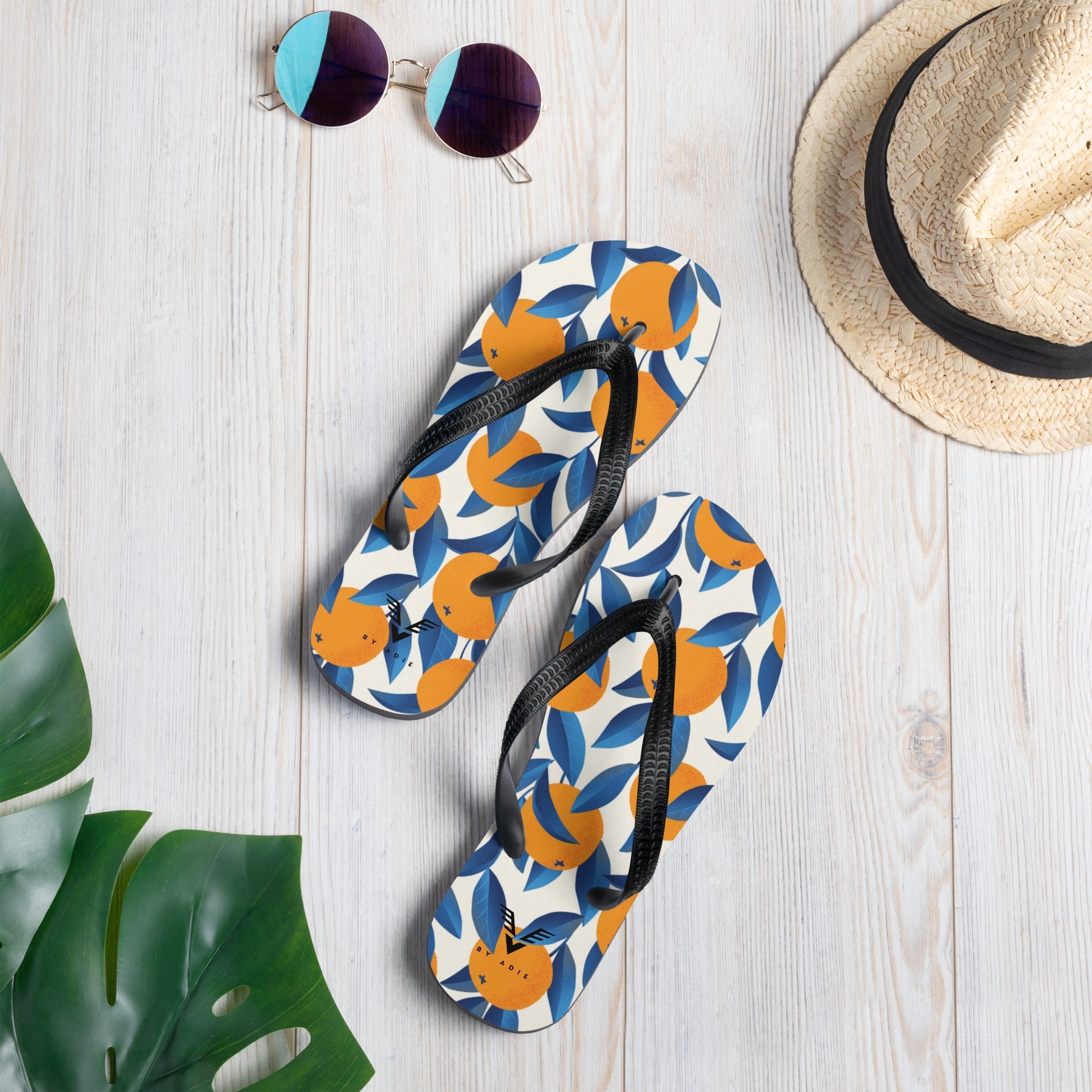 Citrus Oasis Flip Flops
