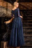 A-Line Lace & Tulle Modest Gown-1