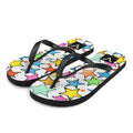 Colourful Star Doodle Flip Flops