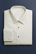 "Como" Ivory Laydown Tuxedo Classic Fit Shirt-4
