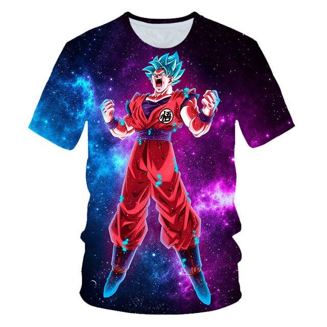 Cool Goku Dragon Ball Z 3d T Shirt Summer Hipster Short Sleeve Tee Tops Men/Women Anime DBZ Harajuk T-Shirts Homme Boys T shirt-9