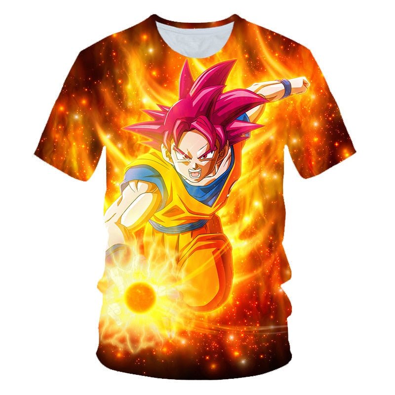 Cool Goku Dragon Ball Z 3d T Shirt Summer Hipster Short Sleeve Tee Tops Men/Women Anime DBZ Harajuk T-Shirts Homme Boys T shirt-3
