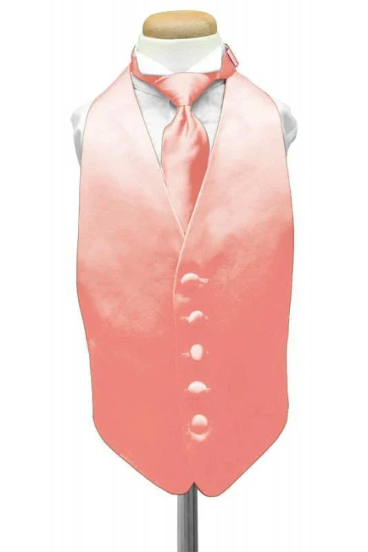 Luxury Satin Kids Tuxedo Vest-18