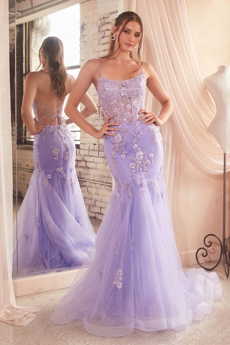 Embellishment Pastel Mermaid Dress-1