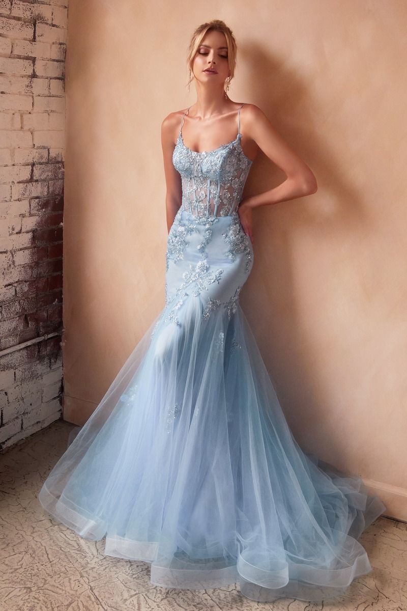 Embellishment Pastel Mermaid Dress-2