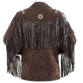 Men's Dark Brown Western Leather Jacket