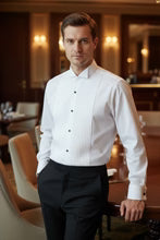 "David" White Wingtip Tuxedo Shirt-4