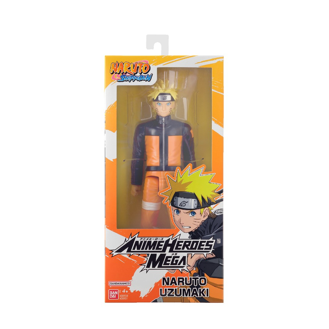 Bandai Anime Heroes Mega Naruto - Uzumaki Naruto gyűjthető anime figura 30cm-0