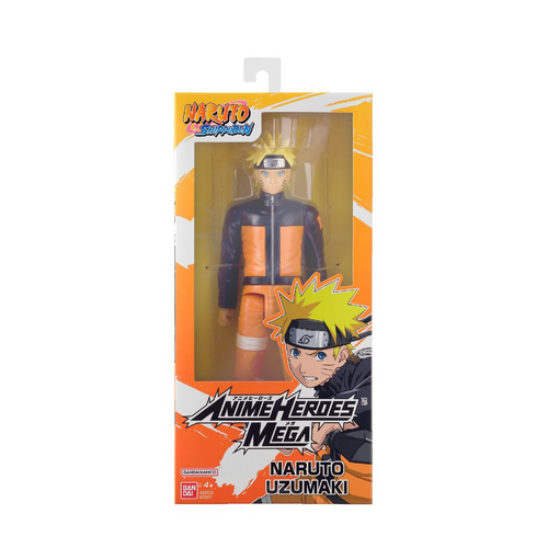 Bandai Anime Heroes Mega Naruto - Uzumaki Naruto gyűjthető anime figura 30cm-0