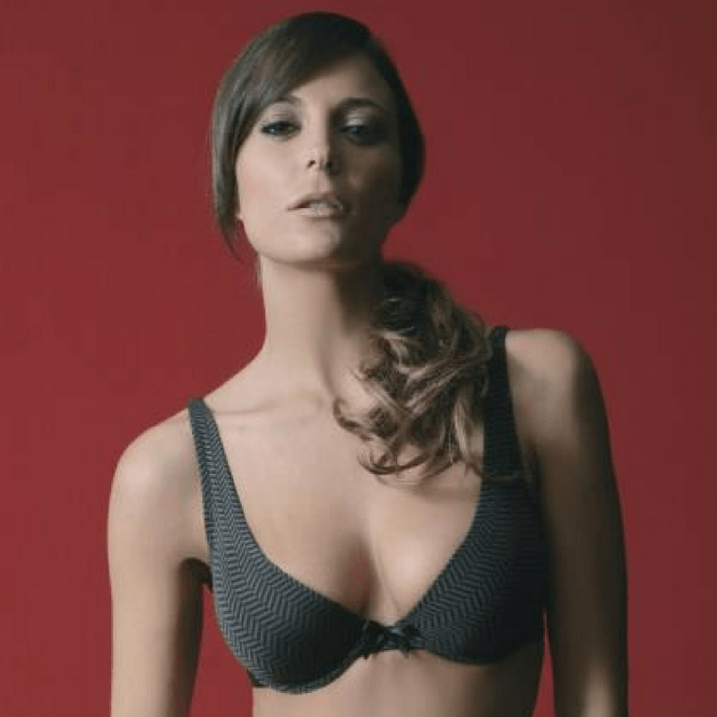 Sassa Dark Soul Deep-V Plunge Push Up Bra-0