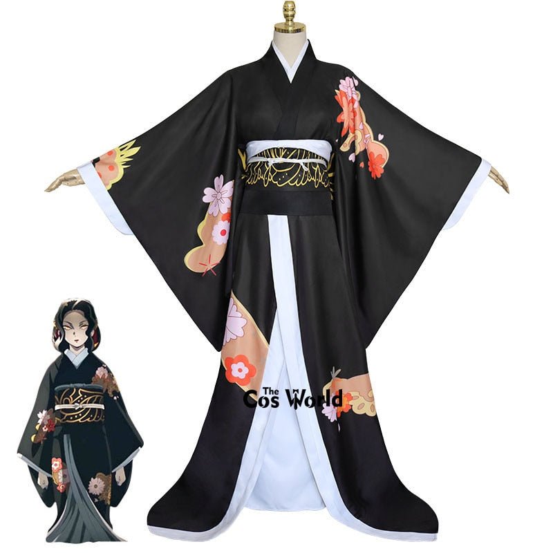 Demon Slayer: Kimetsu no Yaiba Kibutsuji Muzan Kimono Yukata Dress Outfit Anime Cosplay Costumes-1