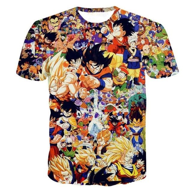 Dragon Ball DBZ Bulma Super Saiyan Vegeta T-shirt 3D Men Women Anime Kid Goku Goten Gohan T shirt Harajuku Summer Tee Shirts-16