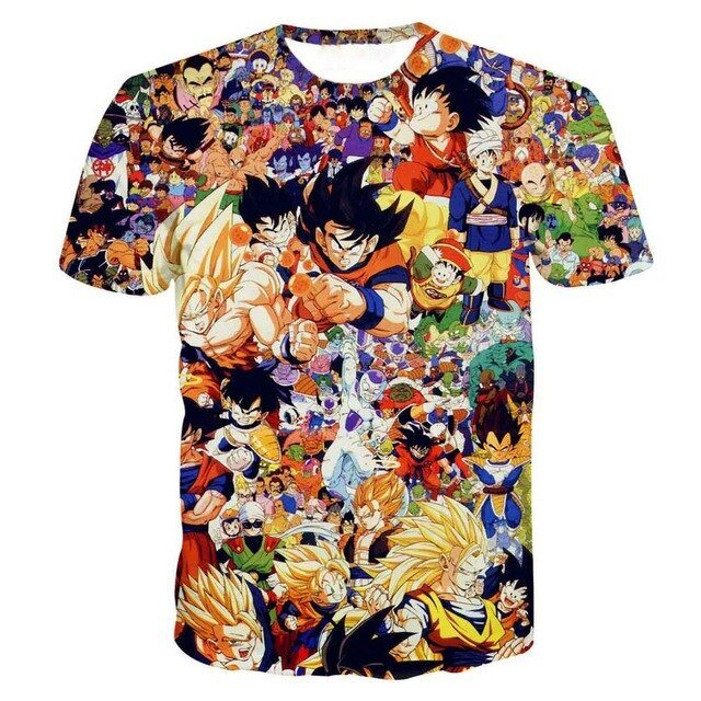 Dragon Ball Z 3D T Shirt Men Summer Top super son goku Funny T-Shirts anime vegeta DragonBall Tshirt Summer cartoon print Tops-19
