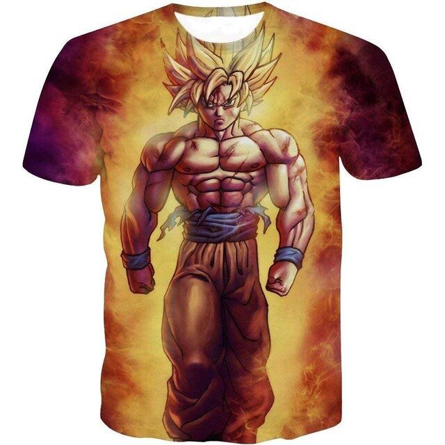 Dragon Ball Z 3D T Shirt Men Summer Top super son goku Funny T-Shirts anime vegeta DragonBall Tshirt Summer cartoon print Tops-16