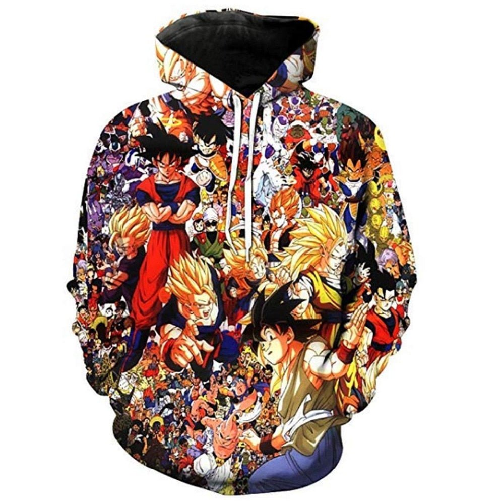 Dragon Ball Z Goku 3D Hoodies Anime Hoodie Unisex 3D Print Fashion Streetwear Hip Hop Punk Hoodies Harajuku Hooded Plus Size-0