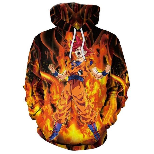 Dragon Ball Z Goku Anime 3D Print Hoodies Sweatshirts Harajuku Cartoon Hooded Women/Men long sleeve hip hop streetwear Clothes-12