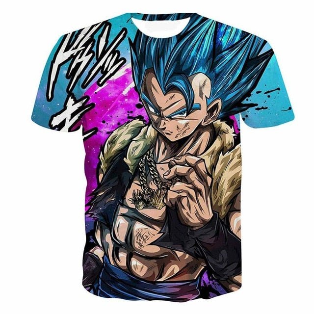 Dragon Ball Z Goku Black Vegeta 3D T-shirt Men 2019 Summer Anime T shirt O-Neck Tshirt Casual Brand Dragonball Tops Tee-8