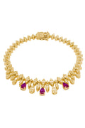 Duchess Ruby Tennis Bracelet Gold