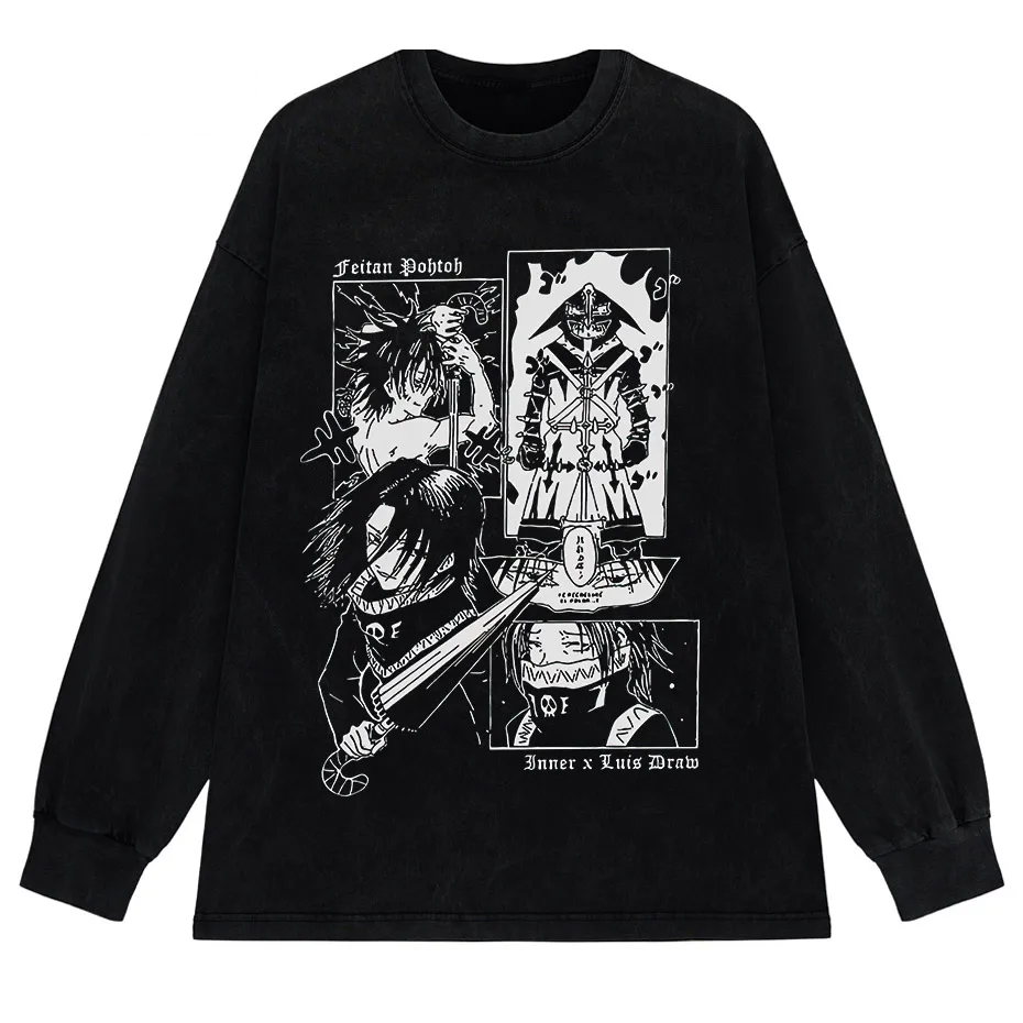 Feitan Anime Casual Cotton Short Sleeve T-Shirt-3