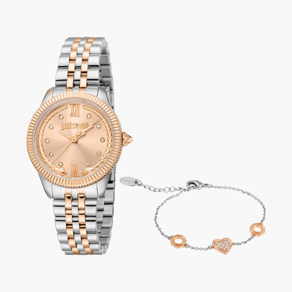 Just Cavalli Women's Two-Tone Watch, Rose Gold Dial | Jc1l315m0095-3