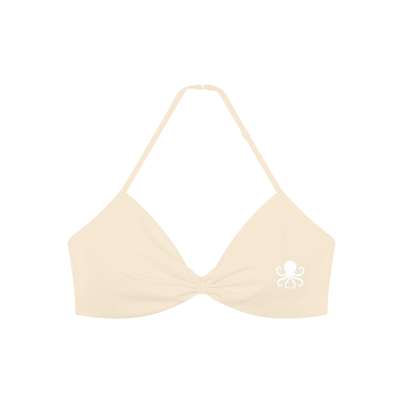 Women’s Ruched Halter-Neck Sports Bra