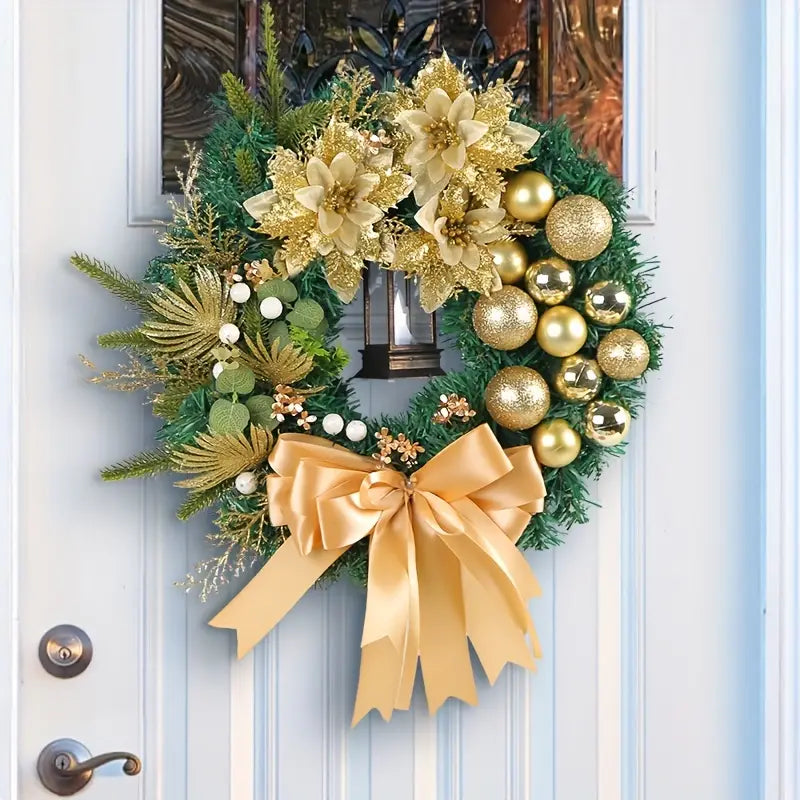 Braided Bliss: A Festive Christmas Wreath
