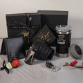 Men's Gift Set with Wallet Belt Keychain (6pcs)