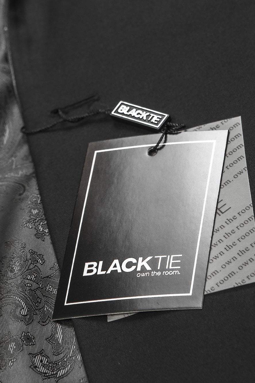 "Edge" Black Tuxedo Jacket Notch (Separates)-2