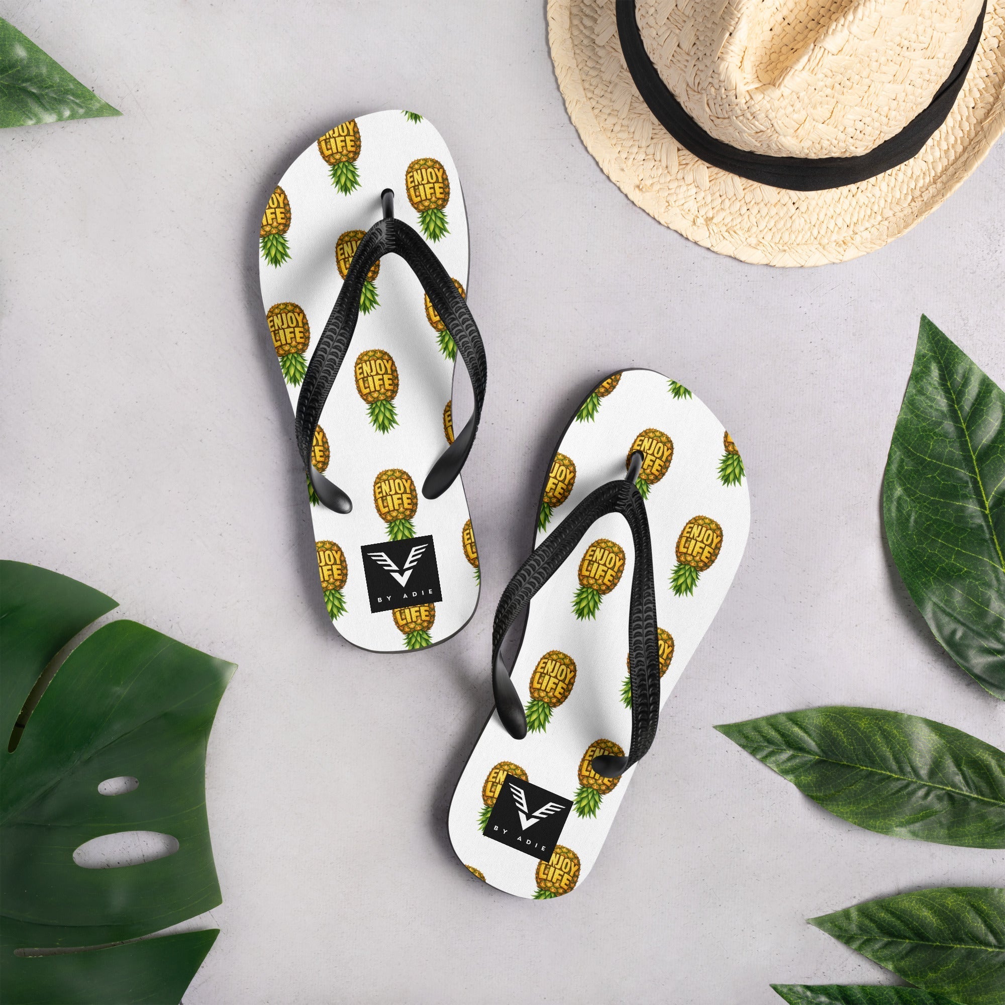 Enjoy Life Pineapple Flip Flops