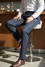 "Ethan" Navy Super 150's Luxury Viscose Blend Suit Pants-3