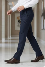 "Ethan" Navy Super 150's Luxury Viscose Blend Suit Pants-3