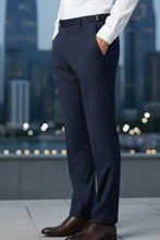 "Ethan" Navy Super 150's Luxury Viscose Blend Suit Pants-5