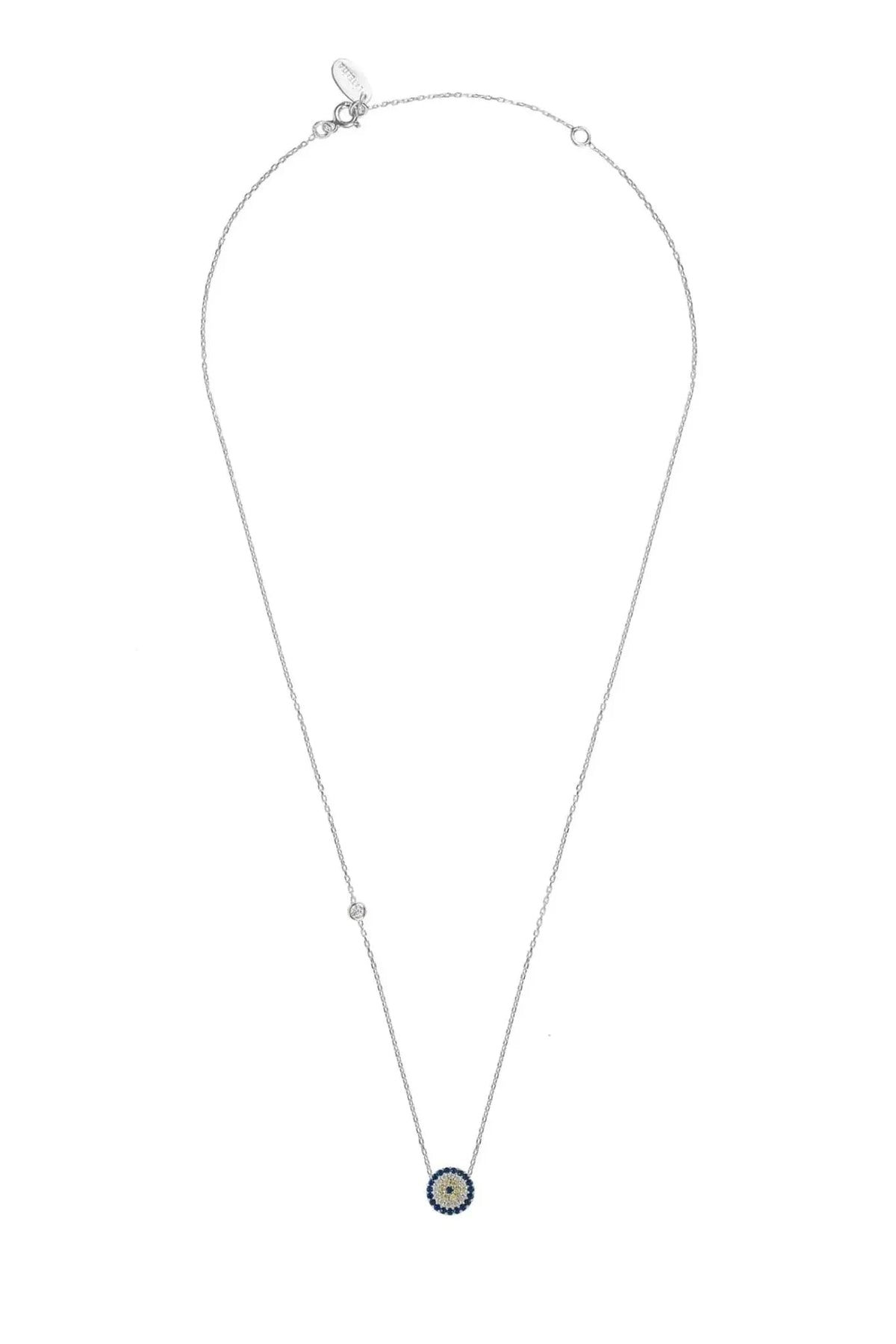 Evil Eye Necklace Silver