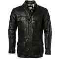 Men’s Exclusive Black Leather Coat-0