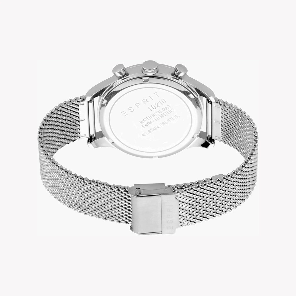 Esprit Men's Silver Stainless Steel Watch, Silver Dial | Es1g210m0055-2