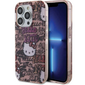 Zadní Kryt Hello Kitty pro Apple iPhone 14 Pro růžová Hello Kitty (HKHCP14LHDGPTP)-0
