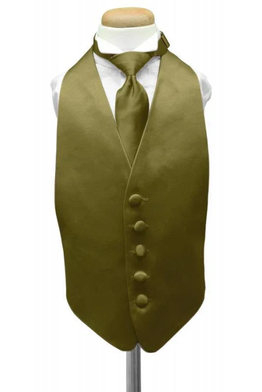 Luxury Satin Kids Tuxedo Vest-20