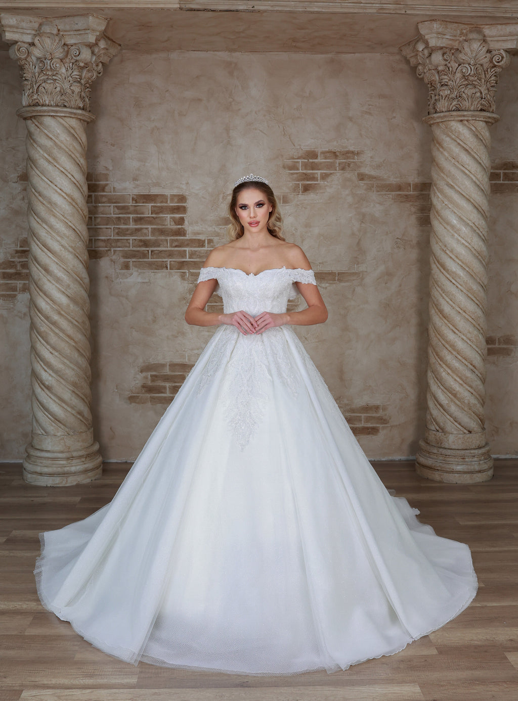 Meva a line wedding dress-1