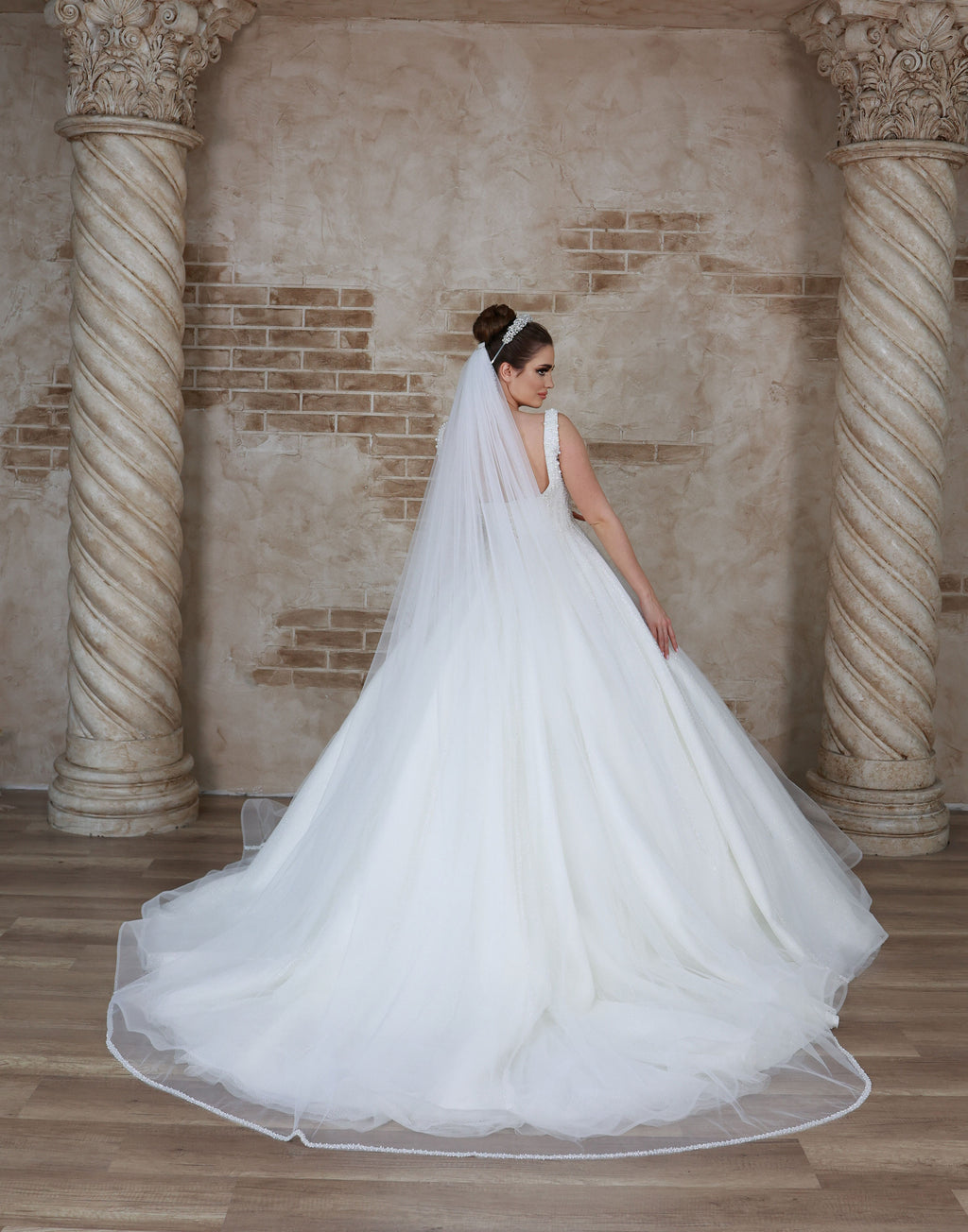 Asi a line wedding dress-4