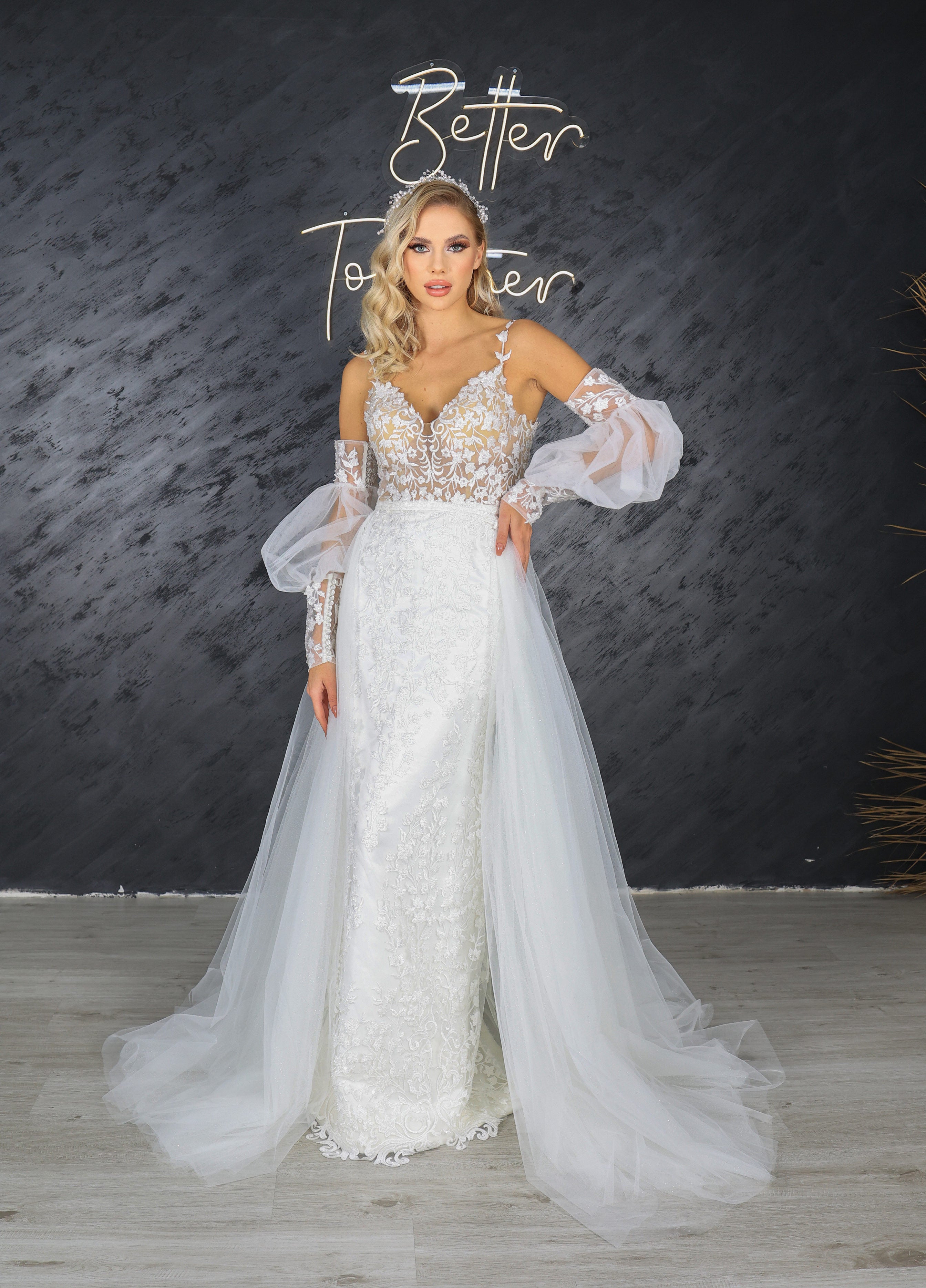 Mila column wedding dress-1