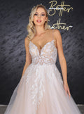 Lena narrow skirt a line wedding dress-0