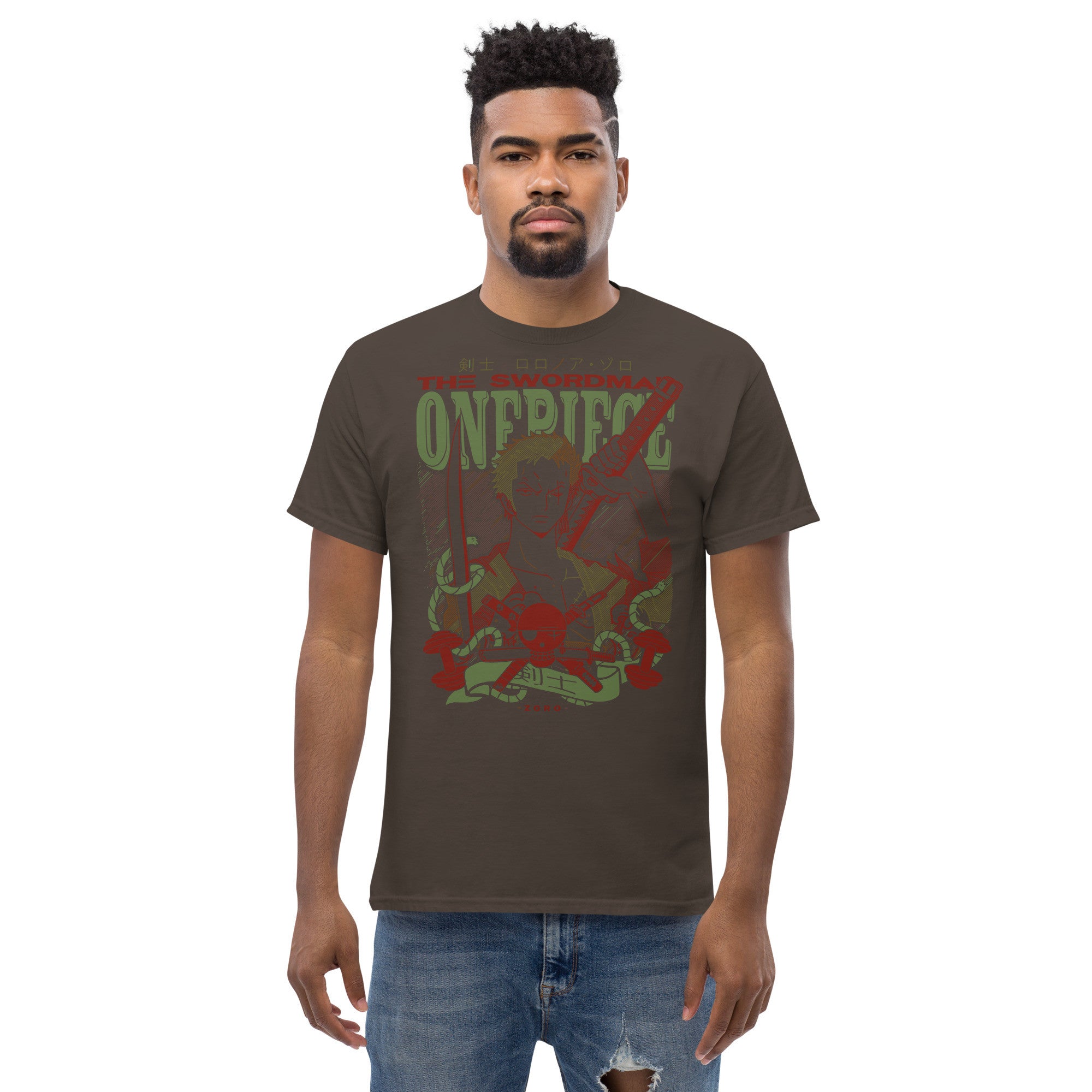 One Piece Anime Tees | Roronoa Zoro T-Shirt | Roronoa Zoro Tees | Anime T-Shirt-42