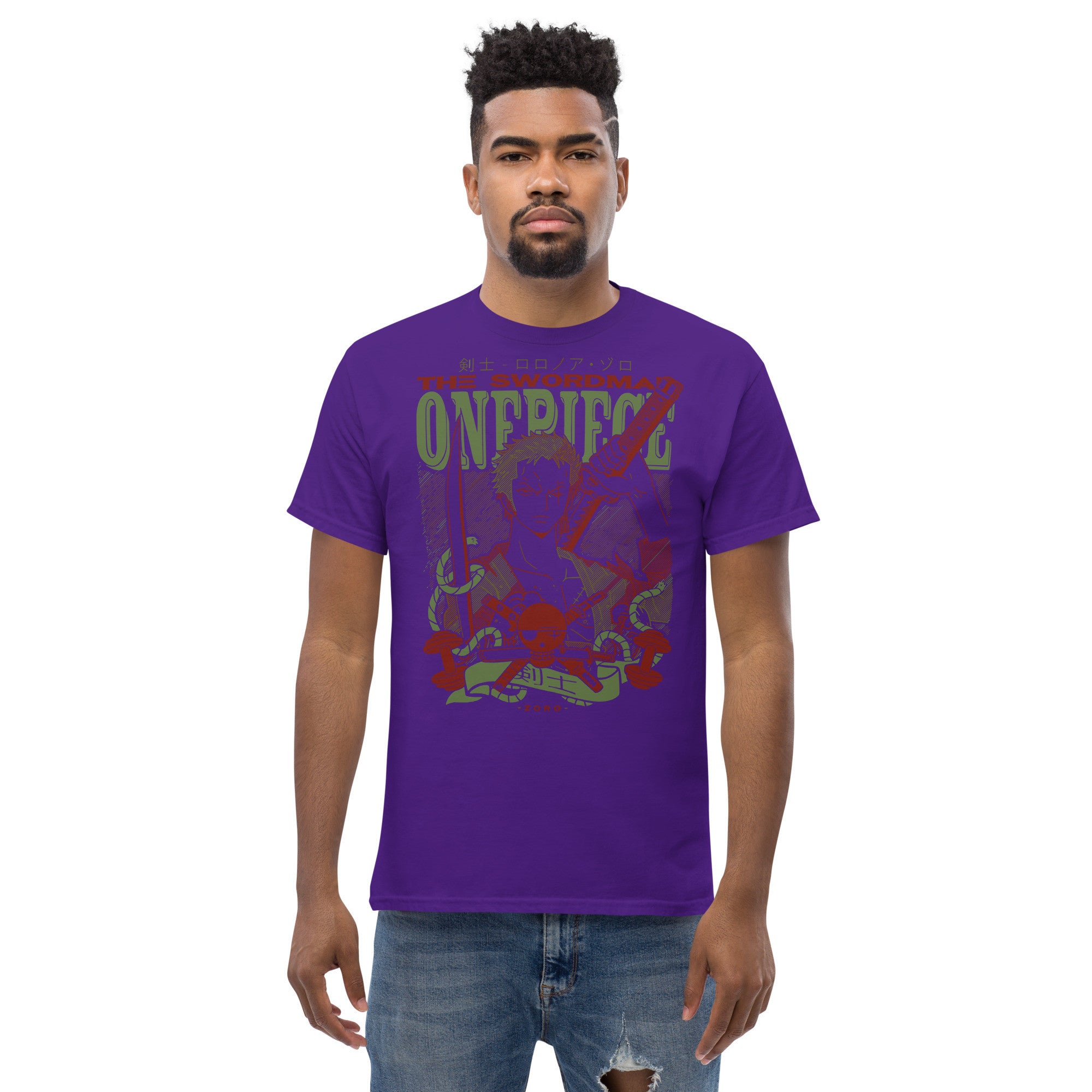 One Piece Anime Tees | Roronoa Zoro T-Shirt | Roronoa Zoro Tees | Anime T-Shirt-18
