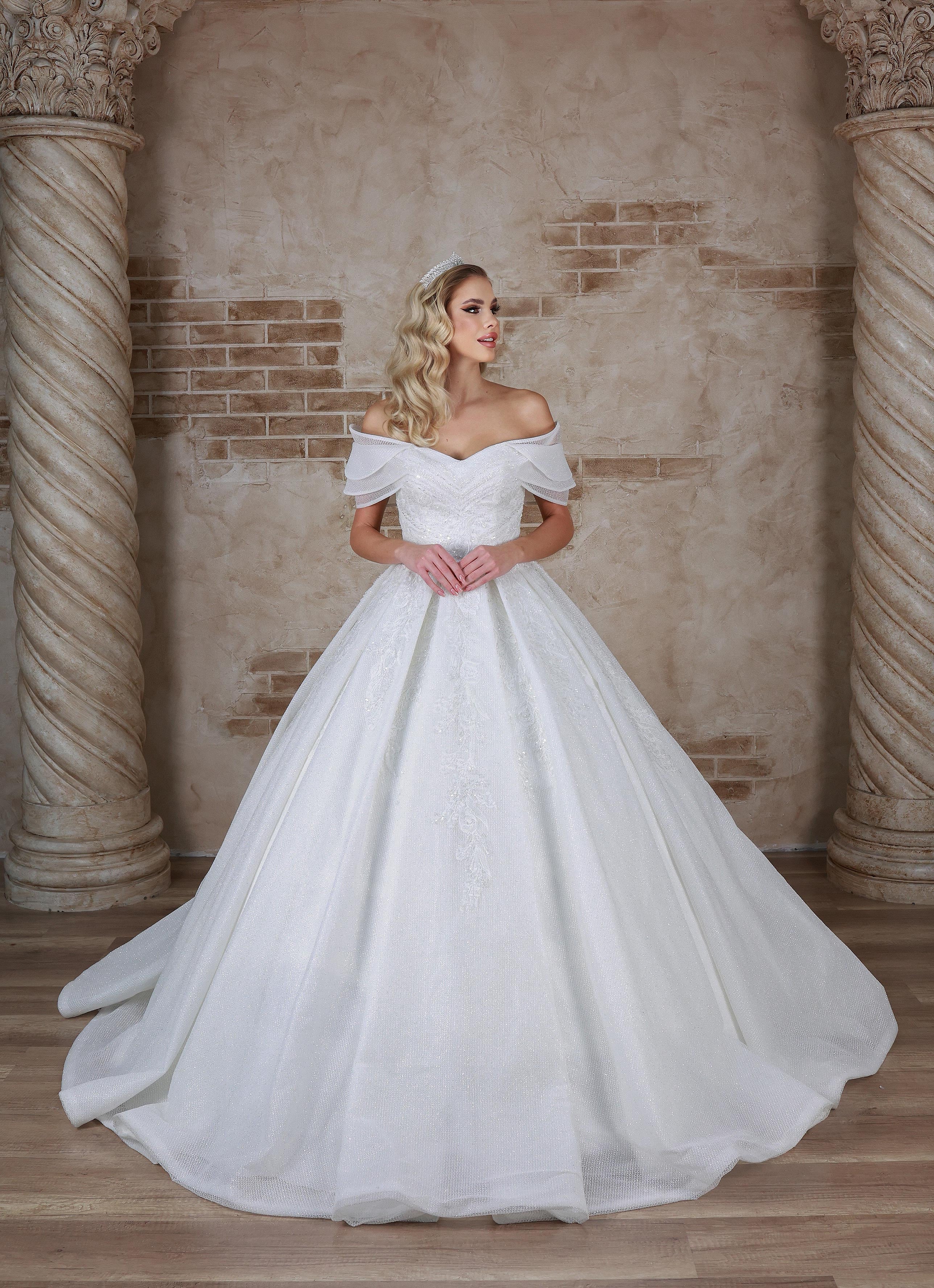 Liza a line wedding dress-1