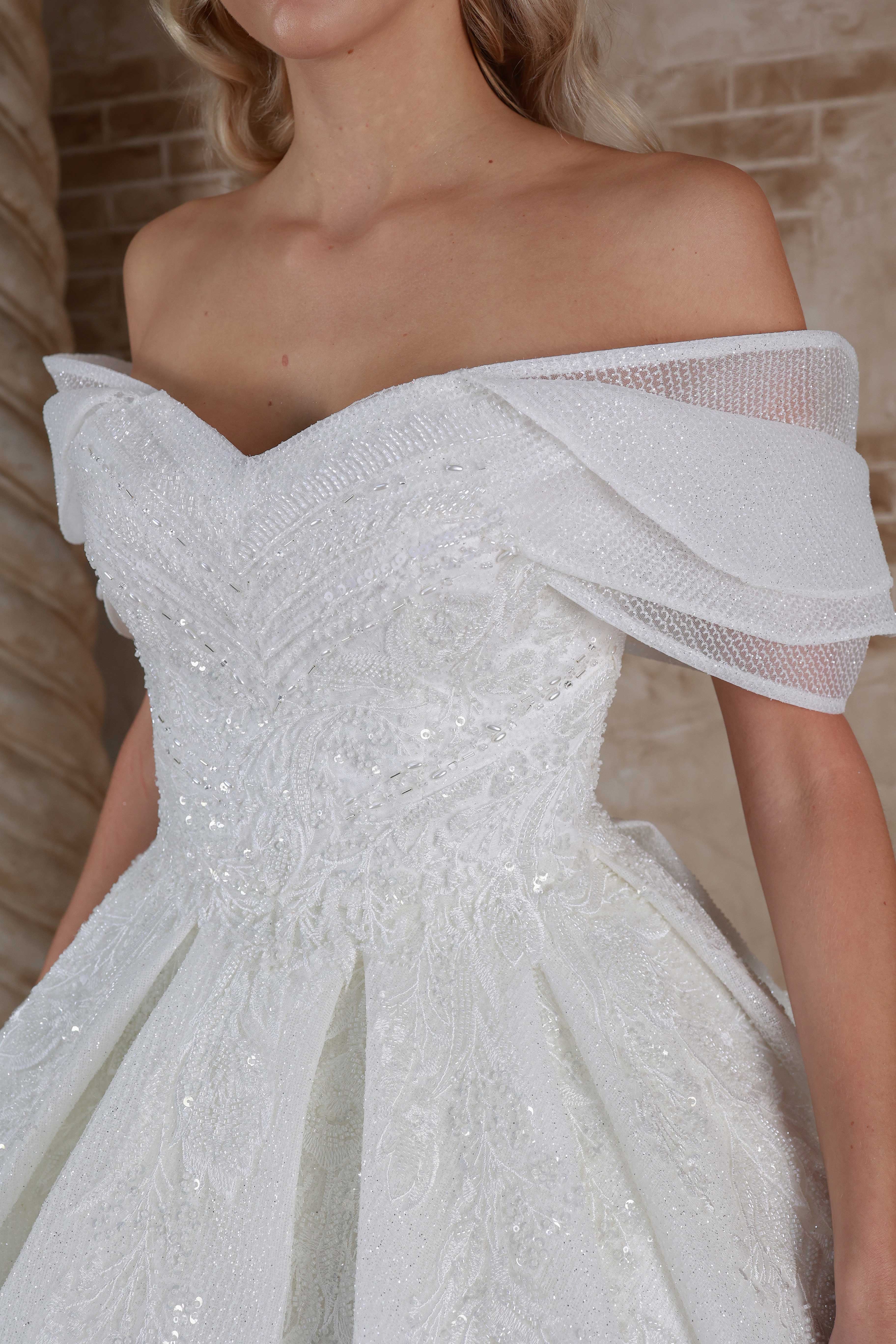 Liza a line wedding dress-4