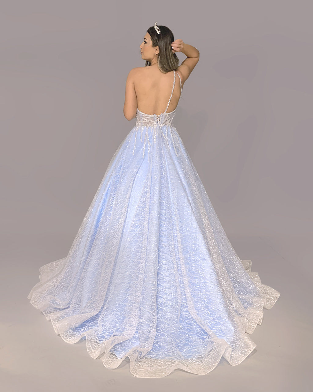 Mercan colored wedding dress-2
